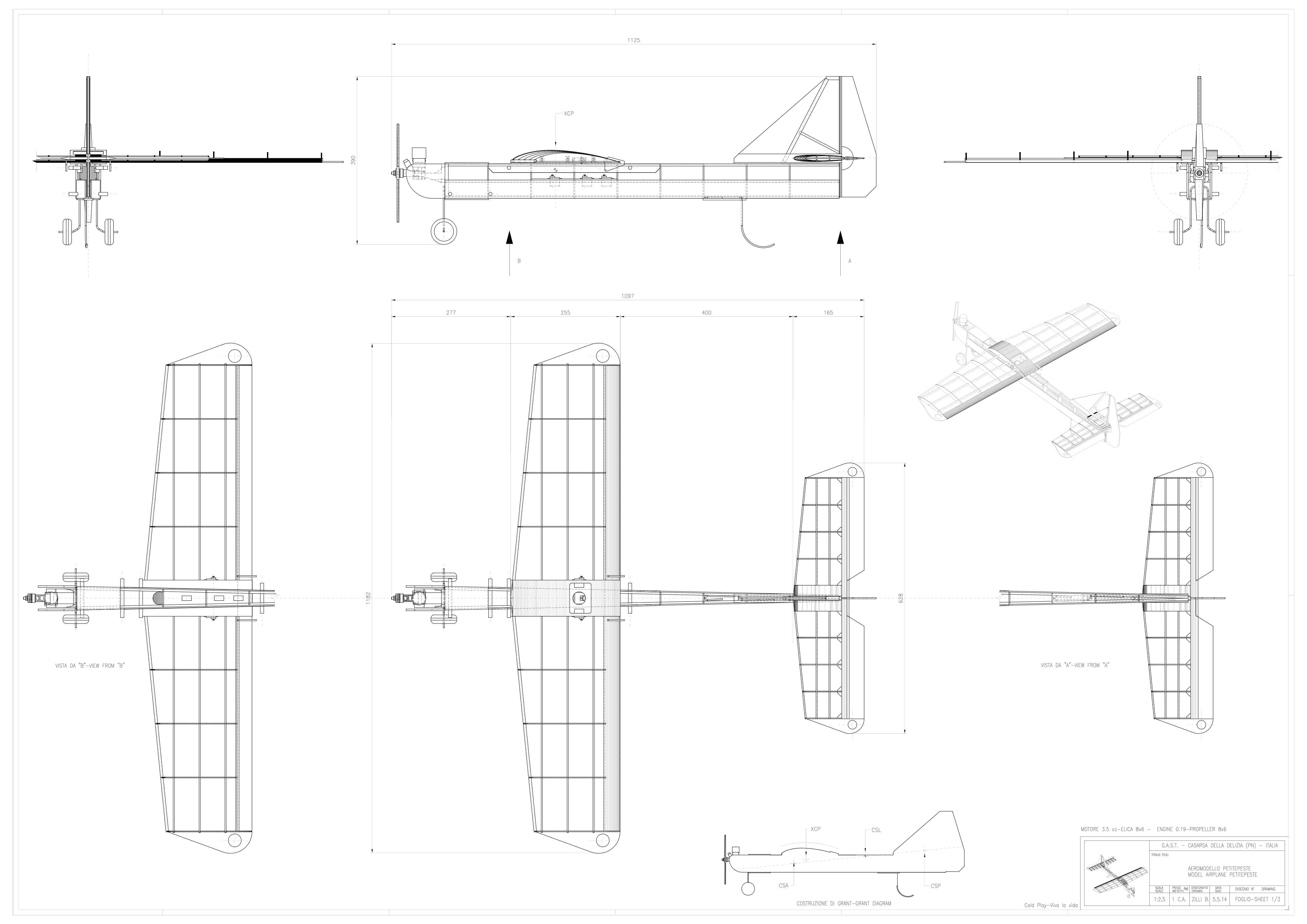 progetti di aeromodelli da